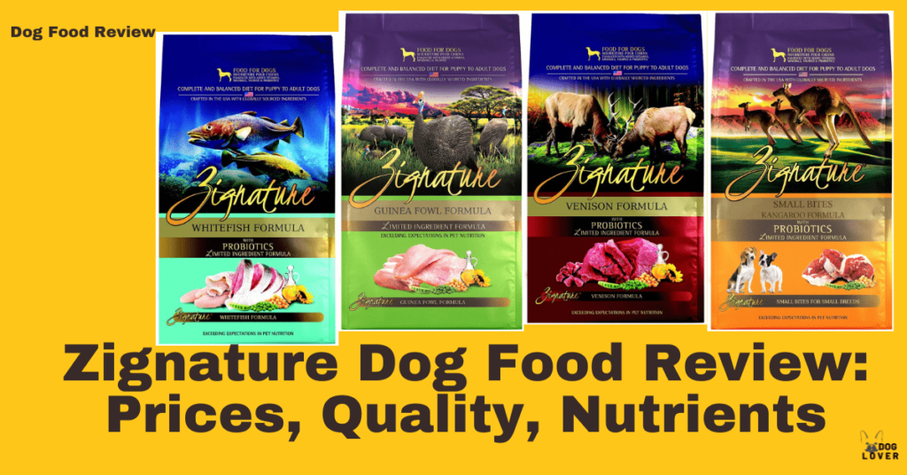 Zignature dog food review